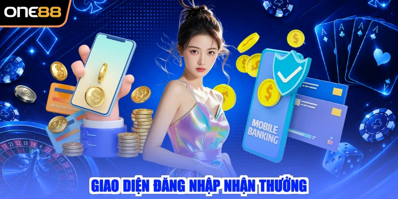 Giao diện đăng nhập nhận thưởng