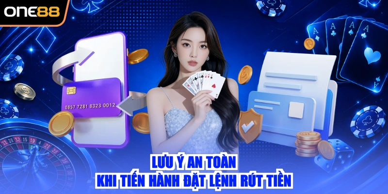 Lưu ý an toàn khi tiến hành đặt lệnh rút tiền